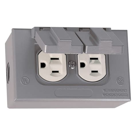 eplace single electrical box with double|single gang duplex receptacle box.